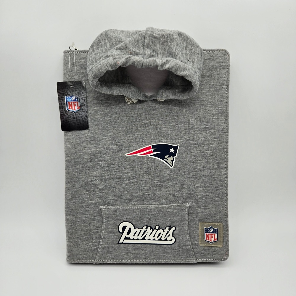 NFL New England Patriots Hoodie Notebook Cover Gray Sports Fan Gameday Novelty